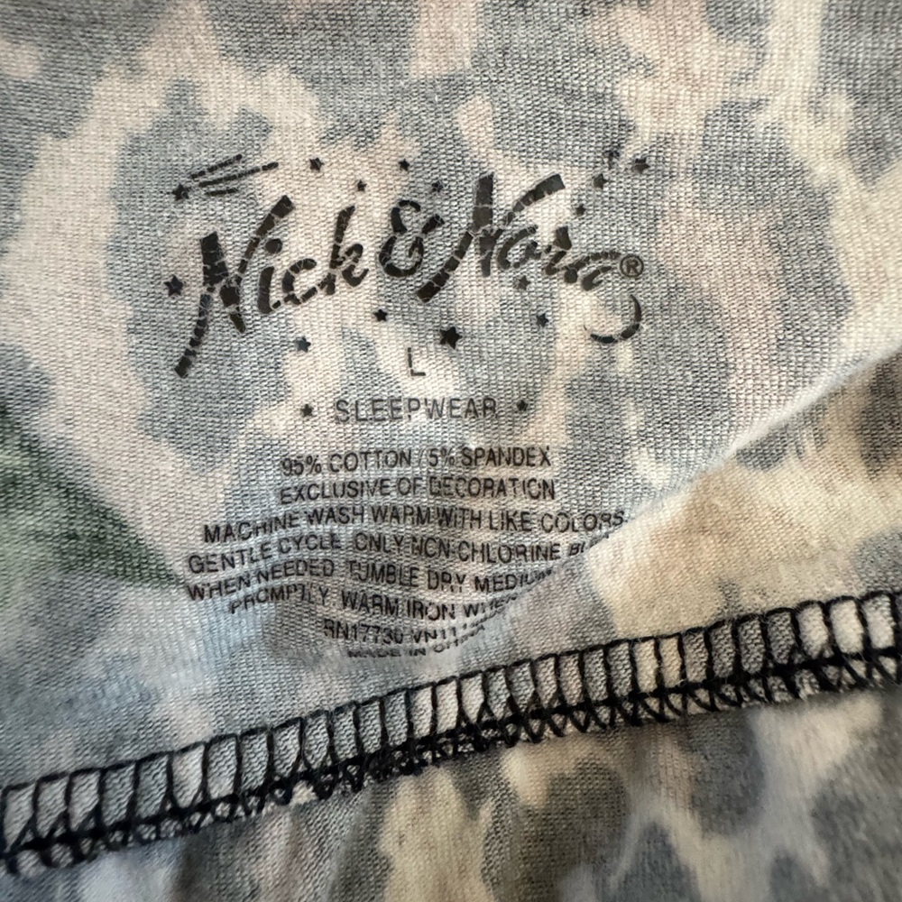 🏷️SALE🏷️ Nick & Nora Leopard Print nightgown EUC - Picture 6 of 6